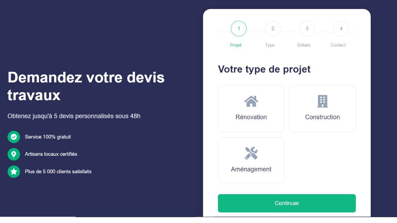 Comparer devis Travauxnow